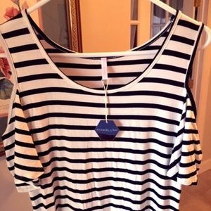 Pink Blush Maxi Cold Shoulder Dress -NWT!! Size M